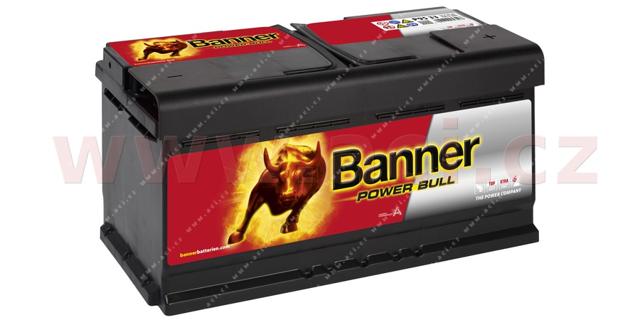 95Ah baterie, 760A, prav BANNER POWER BULL 354x175x190