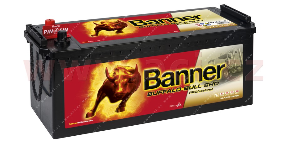 145Ah baterie, 800A, lev BANNER BUFFALO BULL SHD PROfessional 5