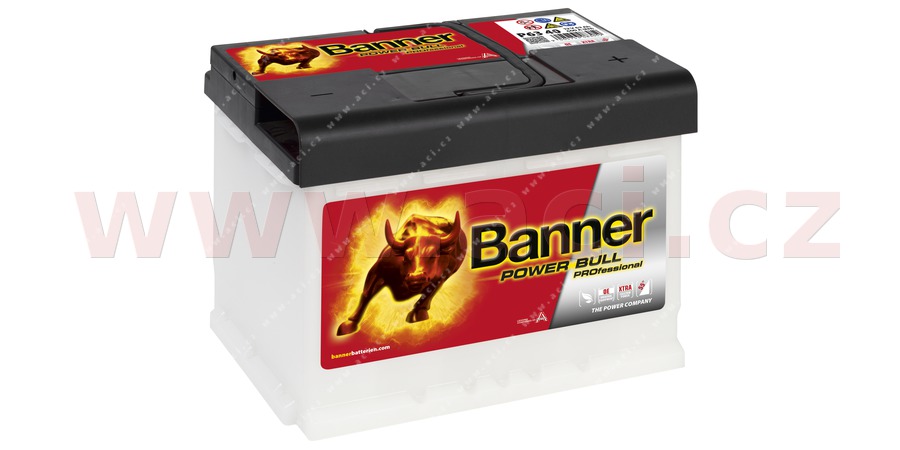 63Ah baterie 600A, prav BANNER POWER BULL PROfessional 241x175x