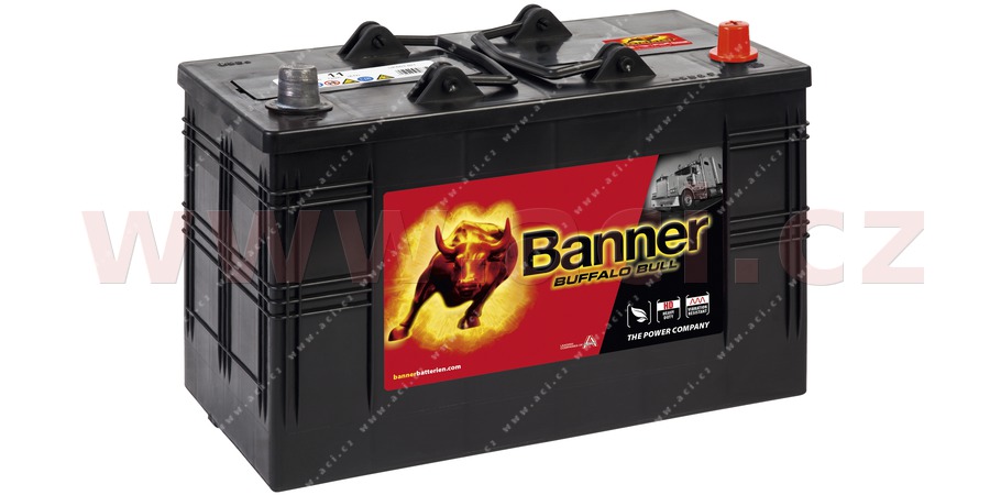 110Ah baterie 720A, prav BANNER BUFFALO BULL 344x172x214(230)