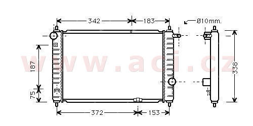 chladi 0.8 [458*295*27] VALEO,DENSO,BEHR-HELLA...