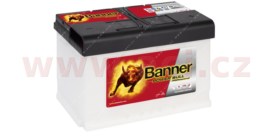 77Ah baterie, 680A, prav BANNER POWER BULL PROfessional 278x175