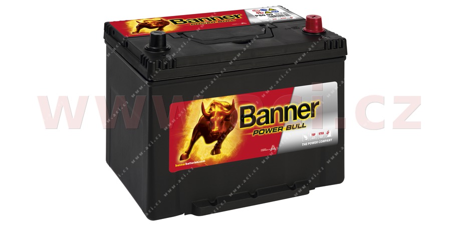 80Ah baterie, 640A, prav BANNER POWER BULL 260x174x200(222)