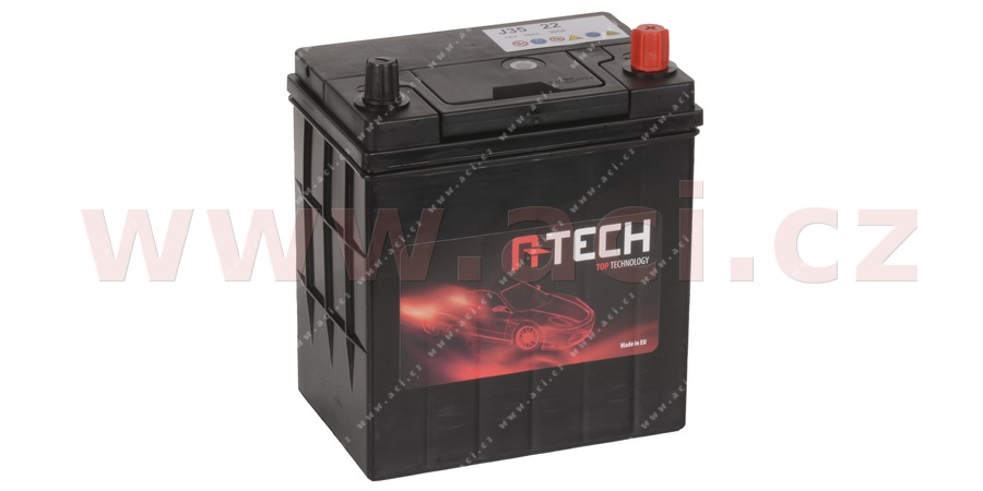 35Ah baterie, 280A, prav A-TECH 187x127x226 (zk ply)