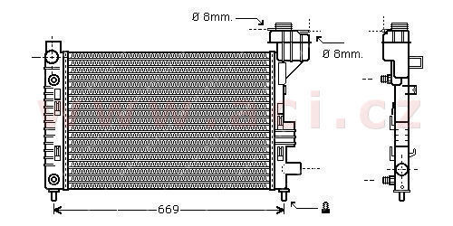 chladi 1.4i 8V +AUT [600*350*24] VALEO,DENSO,BEHR-HELLA...