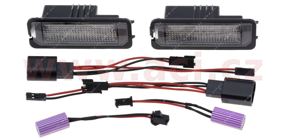 osvtlen SPZ LED (sada 2ks) (Beetle 06-, Phaeton -03)