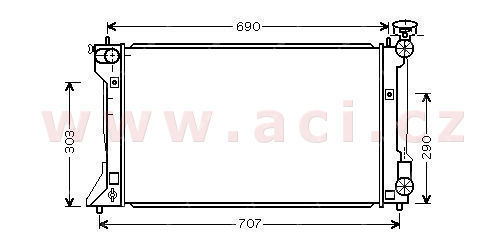 chladi 2.0i 16V VVTi (-AUTAC) [624*378*16] VALEO,DENSO,BEHR-HE