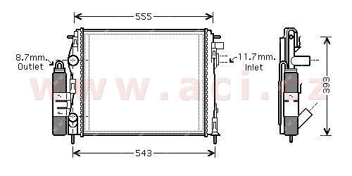 3/03- modul chladie motoru a chladie klimatizace 1.2i 16V (+A+