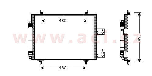 chladi klimatizace 2.0i 16V, 2.2i 16V, 2.0JTD, 2.0HDi (jen 79kW