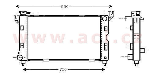 chladi 3.3i 12V (AC), 3.8i 12V (AC) [664*375*35] VALEO,DENSO,