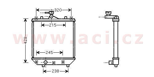 chladi 1.3i 16V (AC), 1.5i 16V (AC)  [375*360*30] VALEO,DENSO