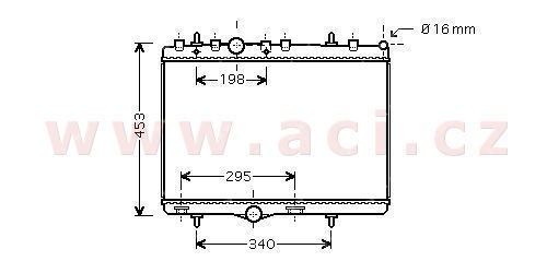 chladi 1.6HDi [380*560*27] VALEO,DENSO,BEHR-HELLA...