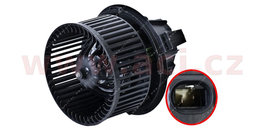 vnitn ventiltor topen a klimatizace (jen manual AC)