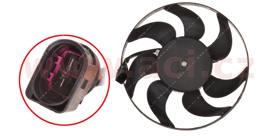 vrtule ventiltoru (prmmr 290mm) s motorkem 200W 2.0TFSI (AA