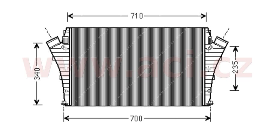 intercooler 1.9CDTi, 1.9JTD [648*414*34]