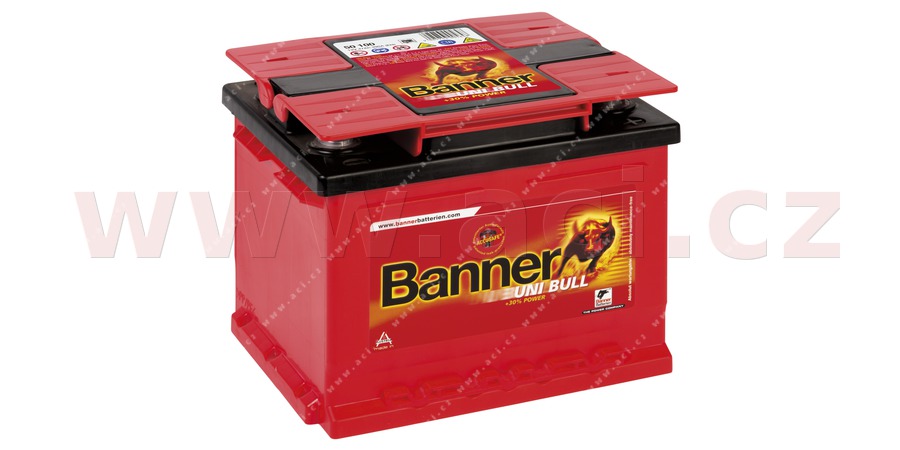 47Ah baterie, 390A, prav/lev BANNER UNI BULL 210x175x175