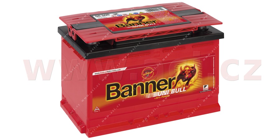 80Ah baterie, 700A, prav/lev BANNER UNI BULL 278x175x190