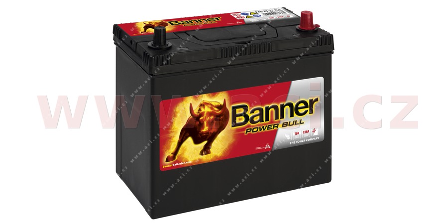 45Ah baterie, 360A, prav, zk ply BANNER POWER BULL 238x129x2