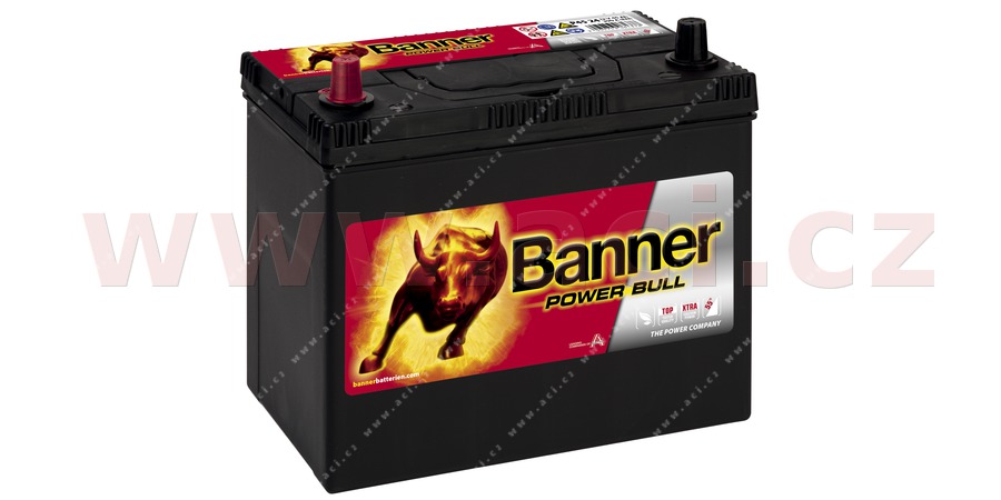 45Ah baterie, 360A, lev, zk ply BANNER POWER BULL 238x129x20