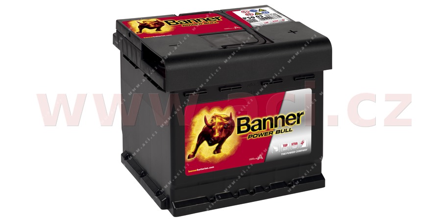 50Ah baterie, 450A, prav BANNER POWER BULL 210x175x190
