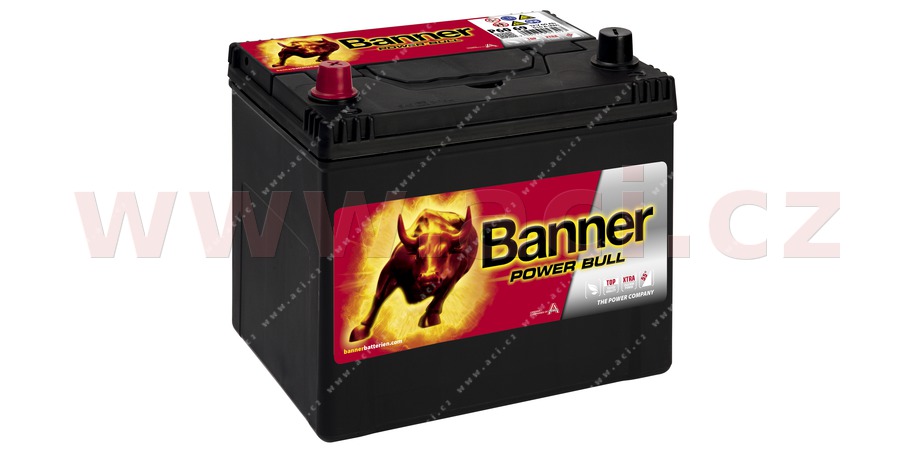 60Ah baterie, 480A, lev BANNER POWER BULL 233x173x203(225)