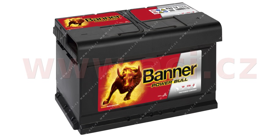 80Ah baterie, 700A, prav BANNER POWER BULL 315x175x175