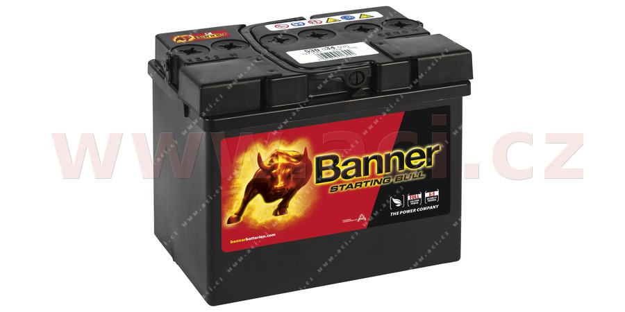 30Ah baterie, 300A, lev BANNER STARTING BULL 187x128x165