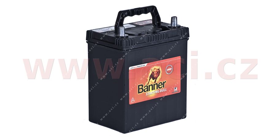 35Ah baterie, 260A, prav, zk ply BANNER STARTING BULL 197x12