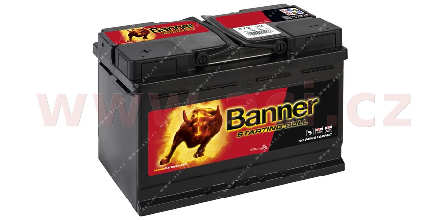 72Ah baterie, 640A, lev BANNER STARTING BULL 278x175x190