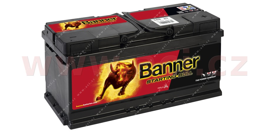 88Ah baterie, 660A, prav BANNER STARTING BULL 354x175x175