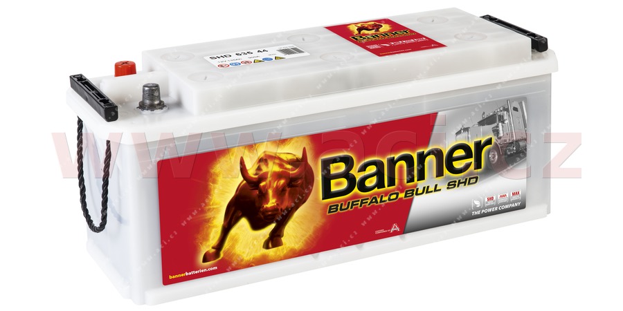 135Ah baterie, 900A, lev BANNER BUFFALO BULL 514x175x210