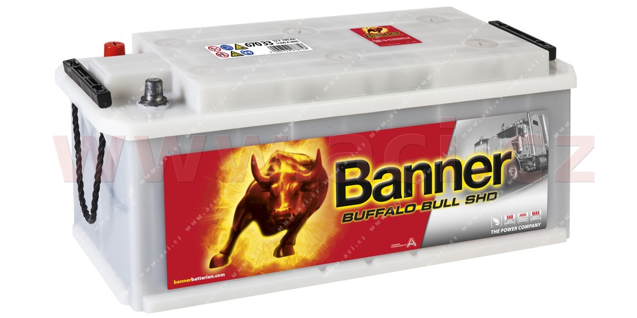 170Ah baterie, 1000A, lev BANNER BUFFALO BULL 514x218x210
