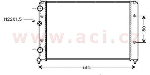 chladi 1.4i (AC), 1.6i (AC), 2.0 (+AC), 2.8i, 1.6SD, 1.9TDi/S